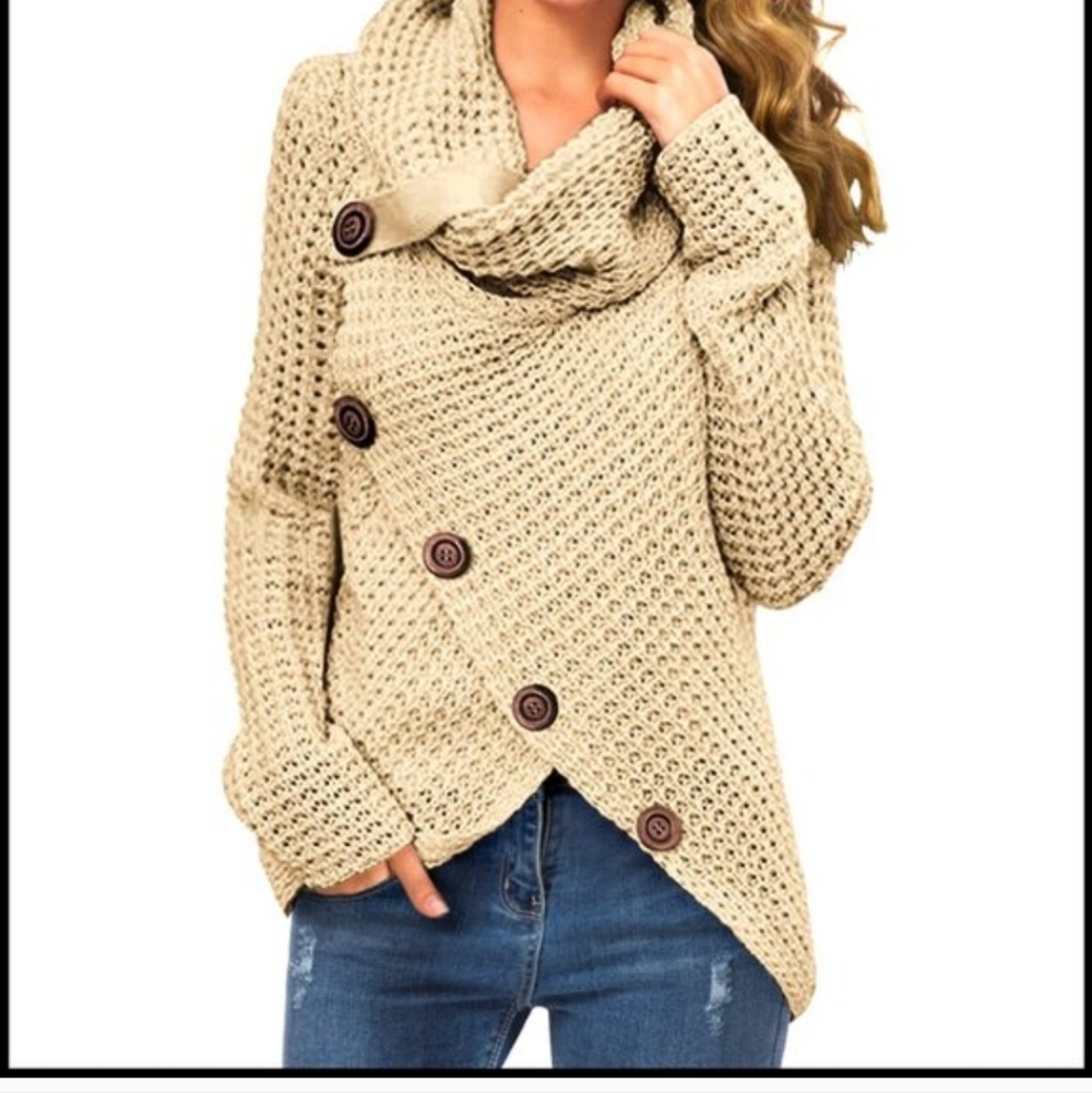 Nobrand Butter Yellow Cardigan shawl sweater Size Medium Cottagecore